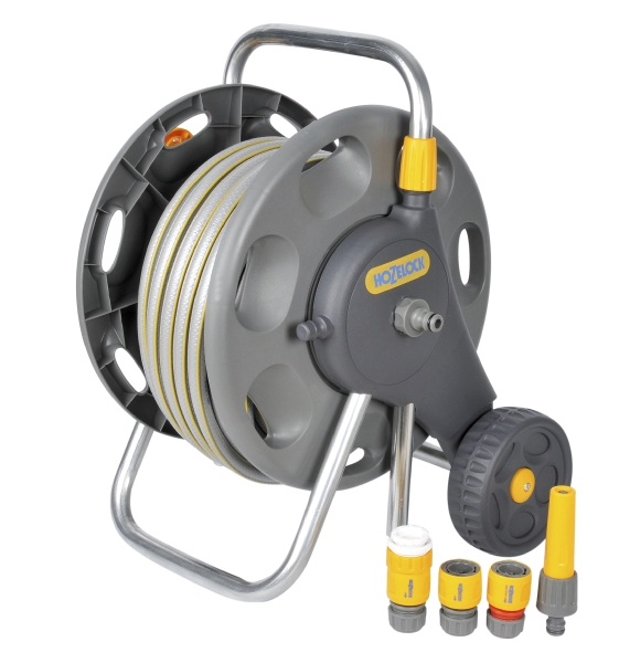 Hozelock 60m Cart and 30m Hose and Fittings Watering Tools